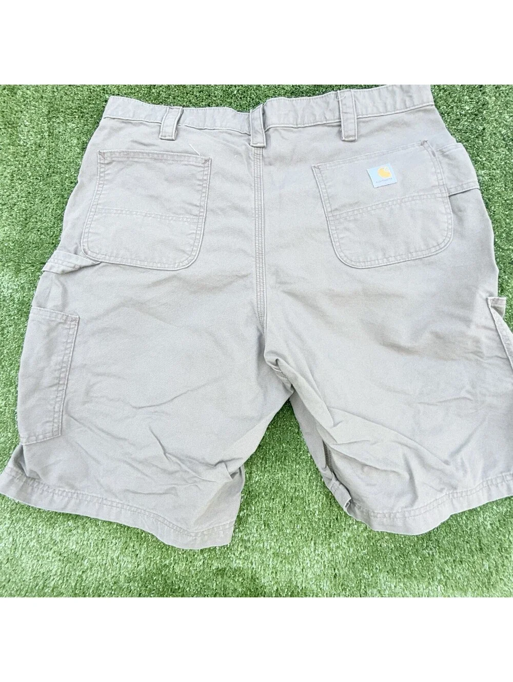 Carhartt Shorts Mens 40 Brown Tan Relaxed Fit Work Wear Cargo